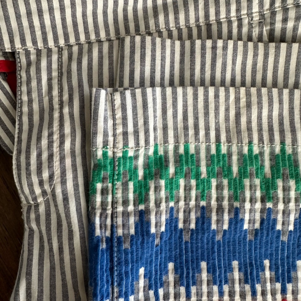 Cartonnier embroidered pants as. 6 Anthropologie - Picture 2 of 3
